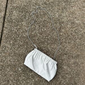 Silver ahdorned crossbody bag